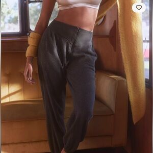 Aerie Sherpa Fleece Corset Jogger – Smoked Gray